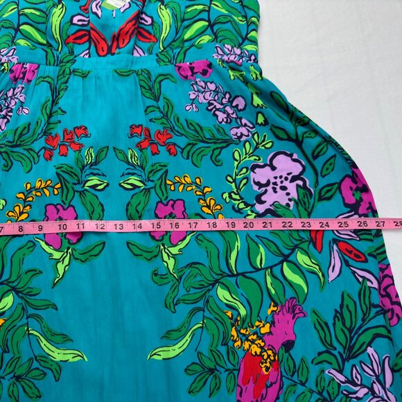 NWT Beautiful Lilly Pulitzer Joanna Maxi Dress HTF Size14 Gold Details on Straps - Picture 10 of 14